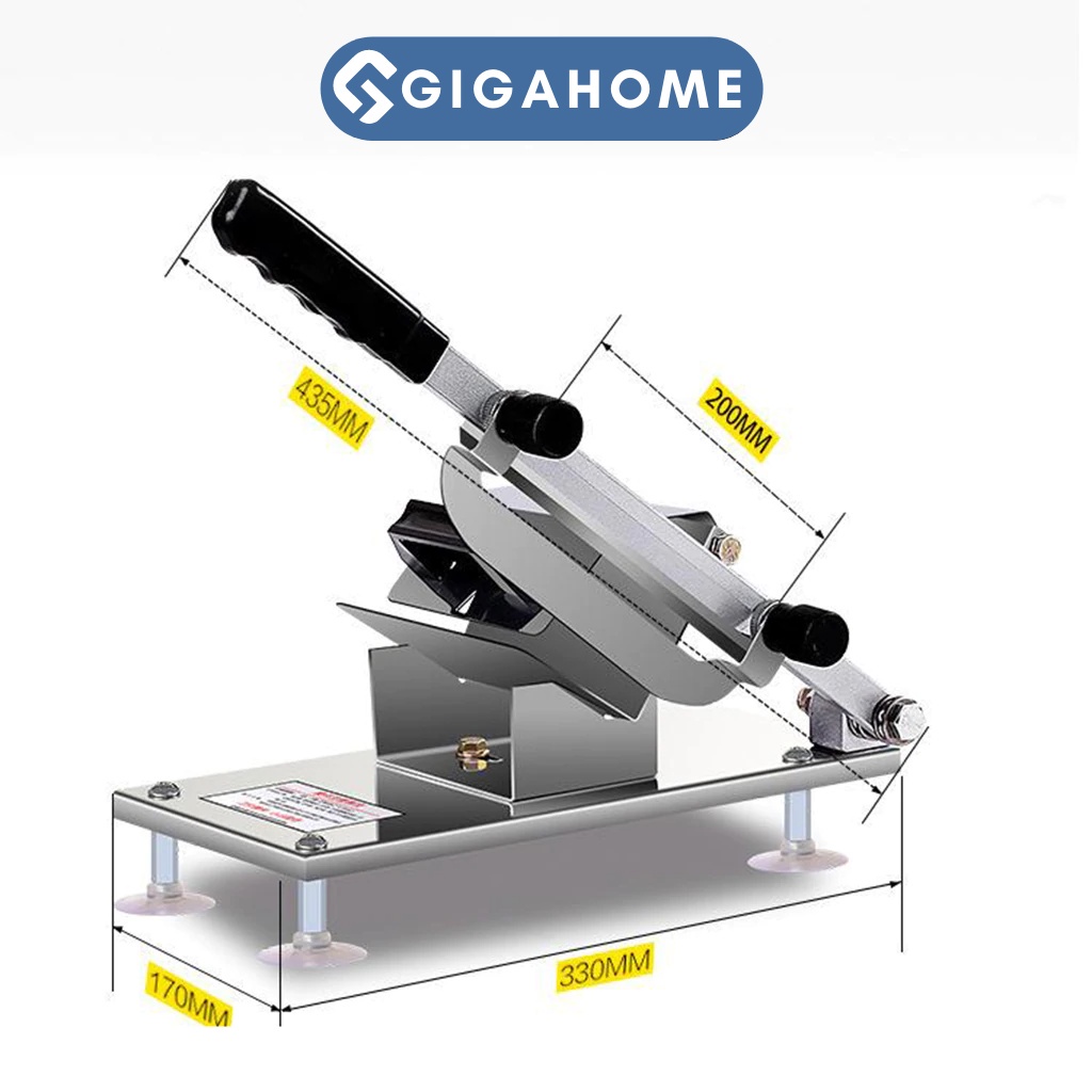 Máy Thái Thịt Đông Lạnh, Làm Bếp Đa Năng Loại Nhỏ GIGAHOME Có Thể Điều Chỉnh Độ Dày 9752
