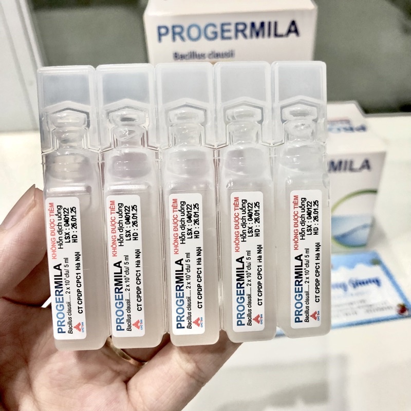 Men vi sinh Progermila bổ sung 2 tỷ lợi khuẩn bảo vệ đường ruột hệ tiêu hóa hộp 20 ống