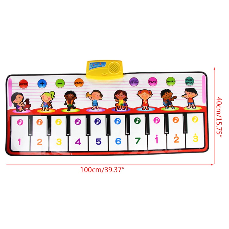 Thảm Chơi Đàn Piano Từ Tính Bằng Polyester Mềm Có Thể Gấp Gọn Cho Bé