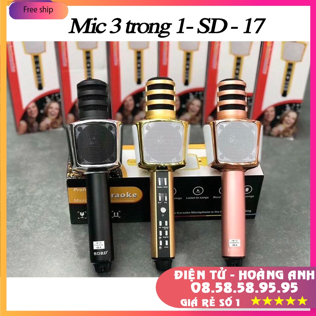 Micro Hát Karaoke L698 (Mic SD08-Sd10-SD17-SD18-YS90-YS91-YS92-YS93-YS95)