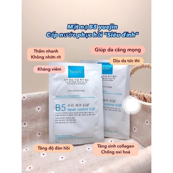 Mặt Nạ B5 Yuejin REPAIR CONTROL EGF Cấp Ẩm Hồi Phục Da