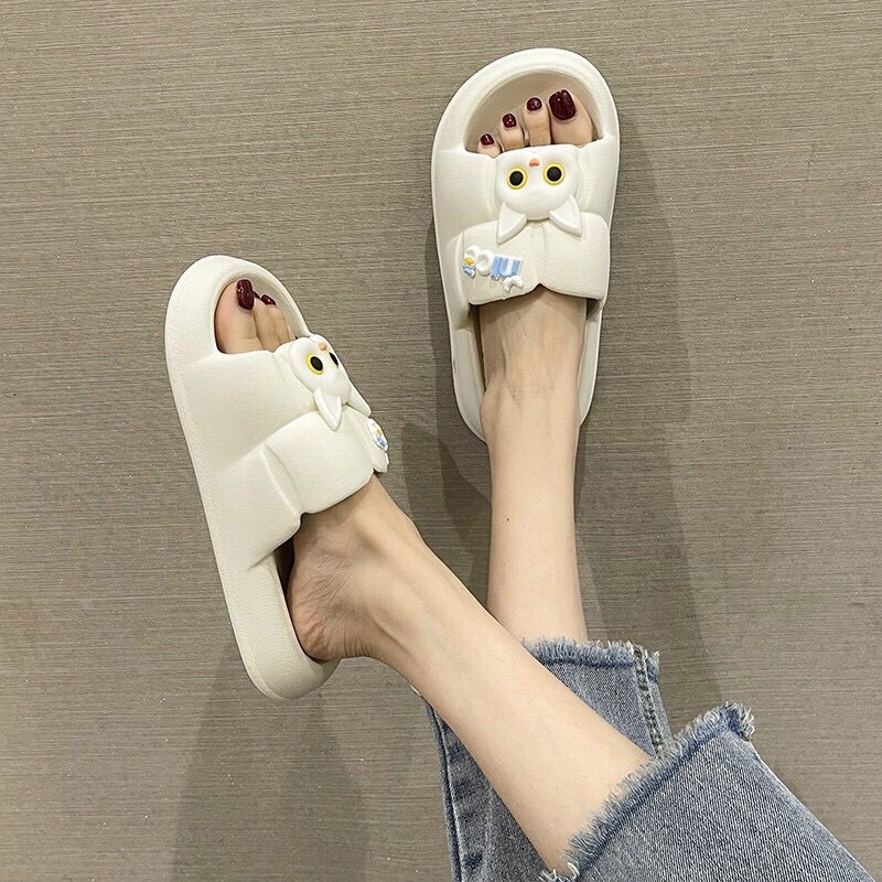 Dép quai ngang nữ Hình MÈO LOVE siêu êm