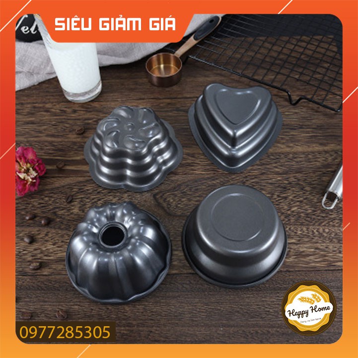 Khuôn nướng bánh chống dính mini nướng bánh bông lan 4inch CHẤT LƯỢNG GIÁ TỐT [HÀNG MỚI VỀ ]