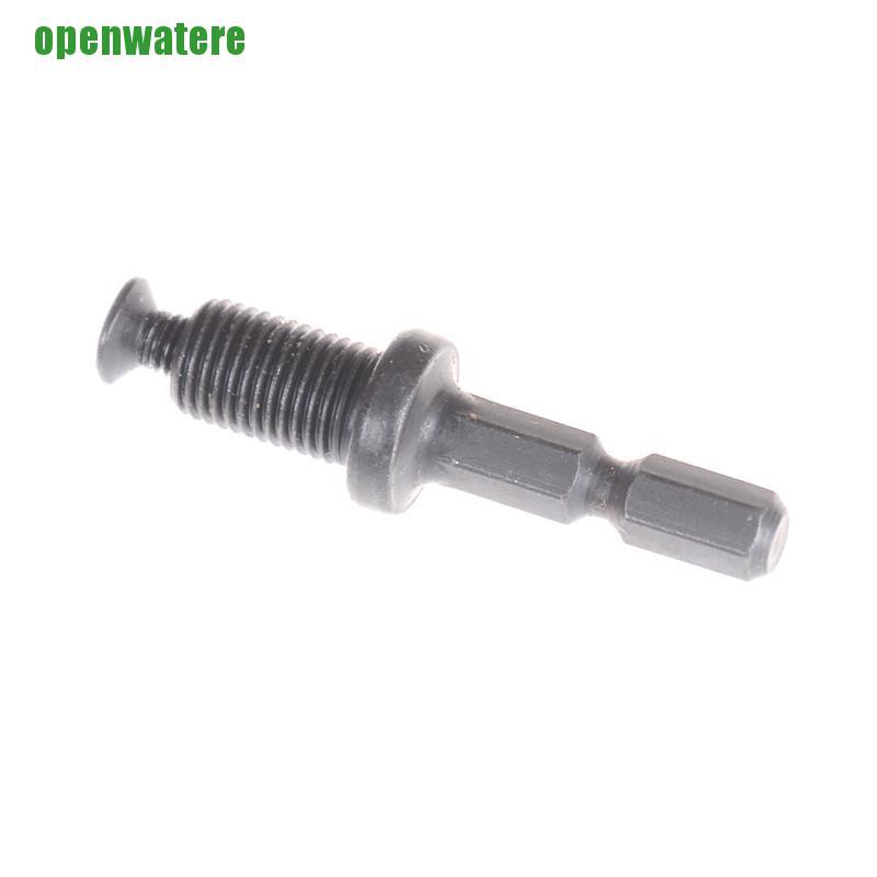 【open】1/4" Hex Shank Keyless Drill Bit Chuck Adapter Converter Quick Change Tool