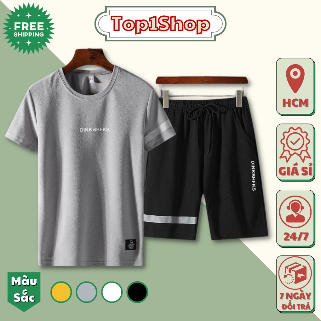 đồ bộ nam DINKBHFKS chất thun cao cấp siêu mát mùa hè đủ size nam nữ