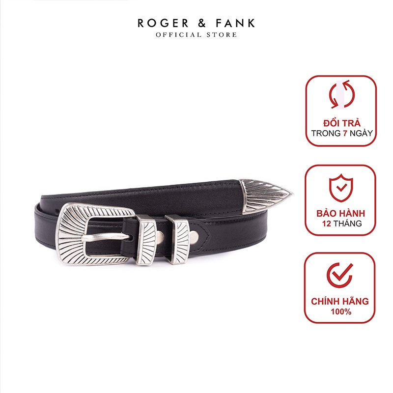 Thắt lưng nam da thật cao cấp bản 2.8cm ROGER