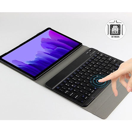 Bao da kèm bàn phím Bluetooth dành cho Samsung Galaxy Tab A7 2020 T500/T505 Smart Keyboard - Màu đen