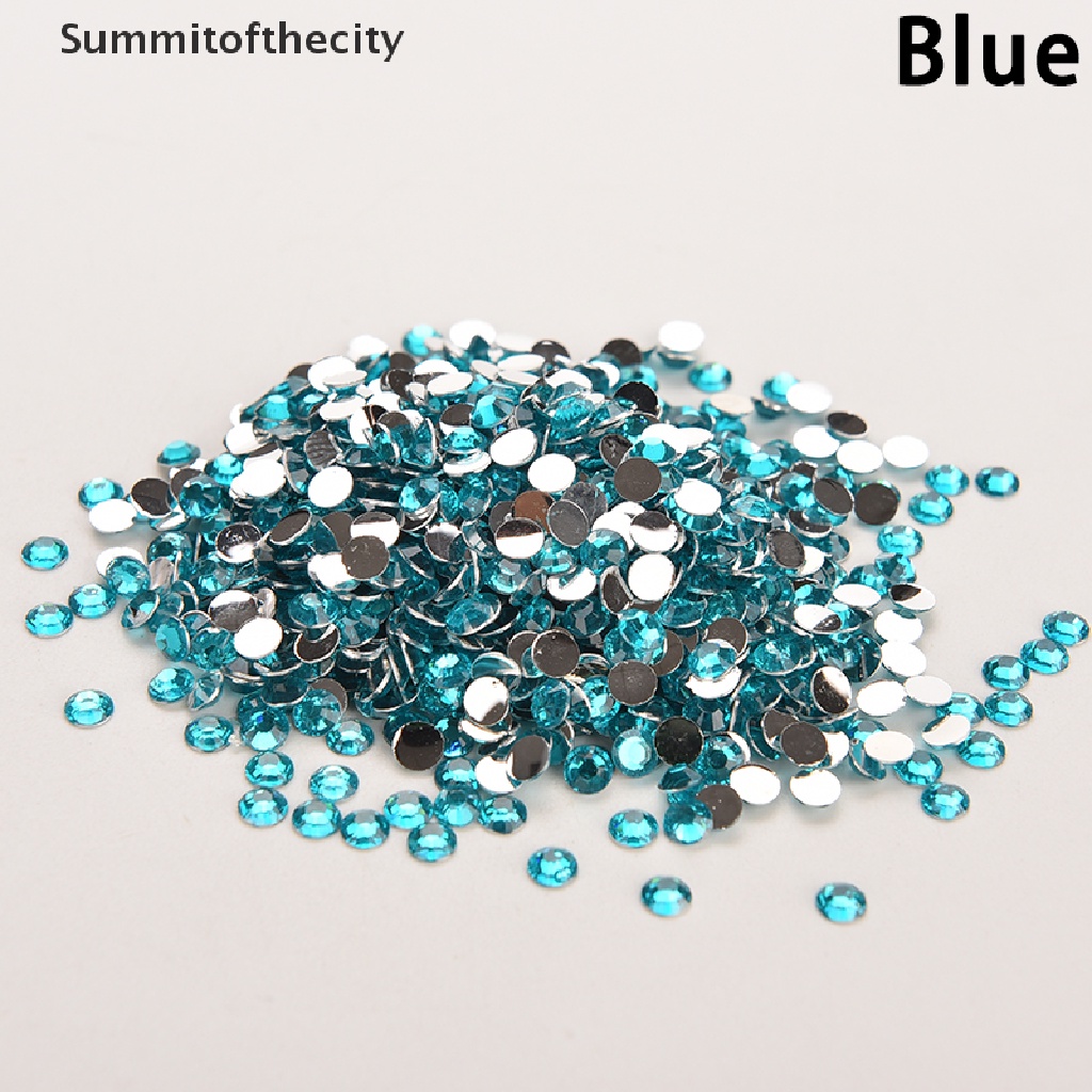 Set 1000 Hạt Pha Lê Tròn 4mm Tự Trang Trí Móng Tay Mới