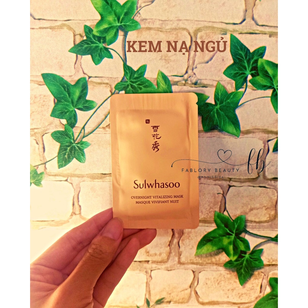 Mặt nạ ngủ SULWHASOO - OVERNIGHT VITALIZING MASK EX cung cấp độ ẩm, nuôi dưỡng làn da khi ngủ giúp mang lại vẻ rạng rỡ
