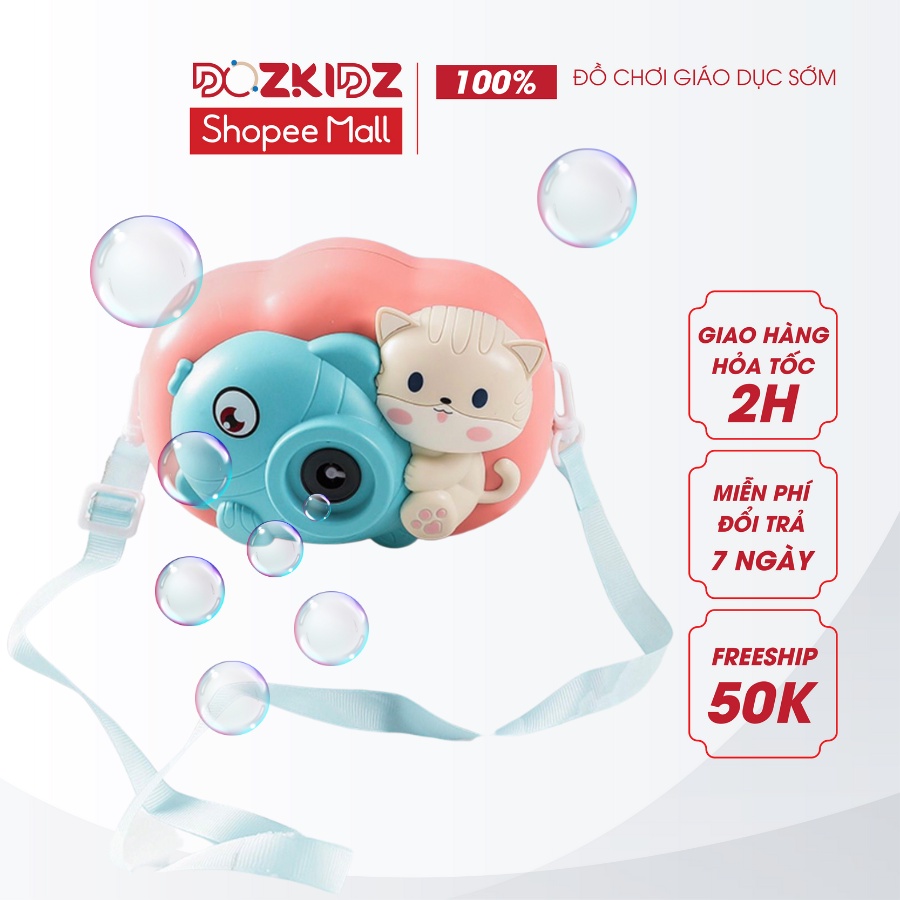 Máy ảnh bong bóng tự động chạy bằng pin hình mèo - DOZKIDZ