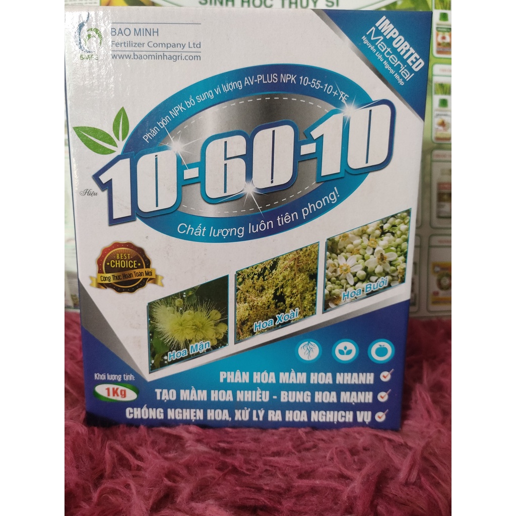 Phân Bón Siêu Lân 10-60-10 Tạo Mầm Hoa Cực Mạnh