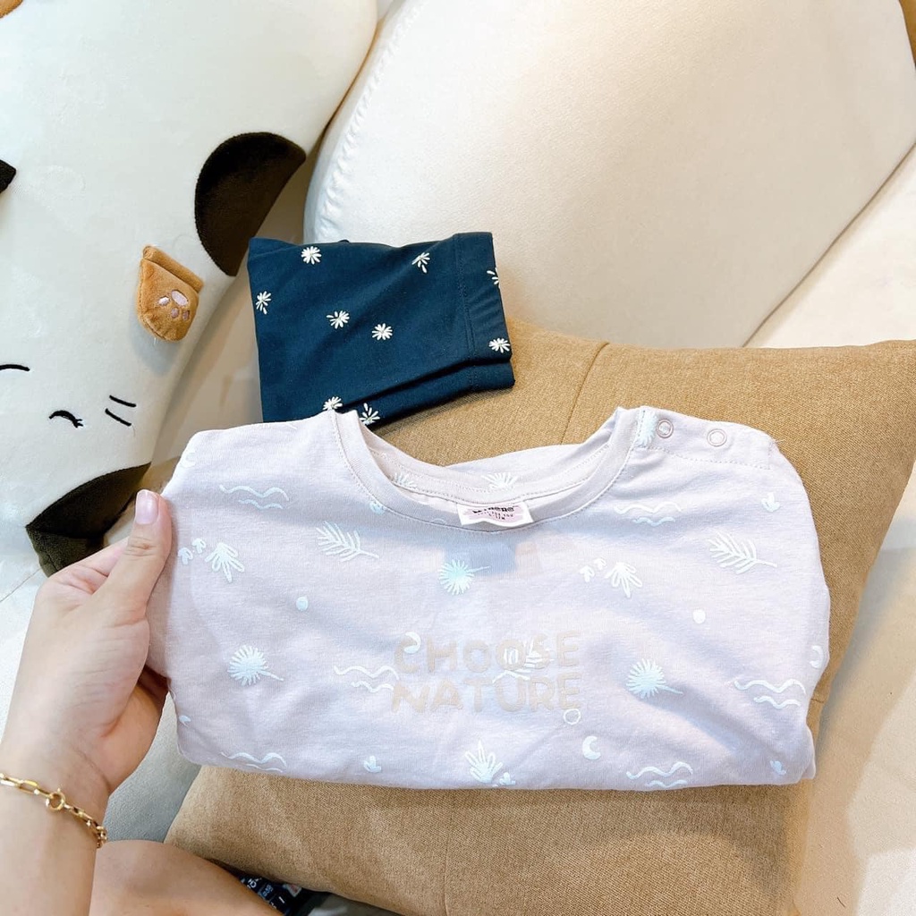 Bộ thu đông Minene cho bé gái chất coton siêu đẹp