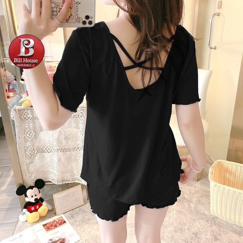 Đồ Bộ Mặc Nhà Đan Lưng Thun Sữa Mềm Dễ Chịu BC11 | BigBuy360 - bigbuy360.vn