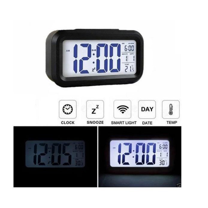 Đồng hồ báo thức điện tử để bàn màn hình LCD đa chức năng siêu hot D99 | BigBuy360 - bigbuy360.vn