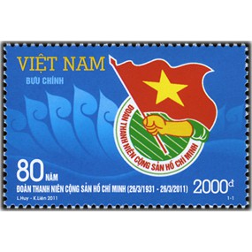 Tem sưu tập MS 1004 Tem Việt Nam Kỷ Niệm 80 năm Đoàn Thanh niên Cộng sản Hồ Chí Minh (26/3/1931 - 26/3/ 2011 )