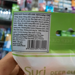 BÔNG PHẤN 4 MIẾNG SURI (đủ loại)