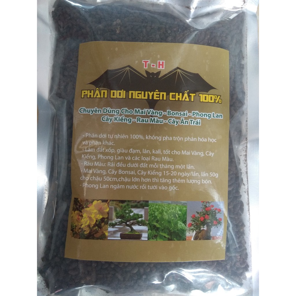 Phân dơi viên nguyên chất dùng cho phong lan, cây kiểng - gói 150 gram