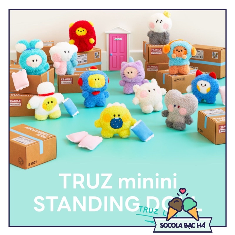TRUZ Linefriends bagcharm - gấu bông Truz