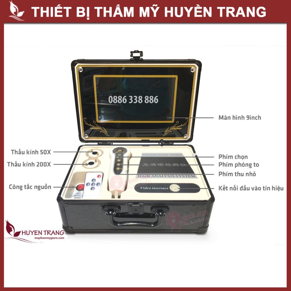 Máy Soi Da Màn Hình 9 Inch BD328 Bảo Hành 6 Tháng (Có Chụp Màn Hình) - Thẩm Mỹ Huyền Trang