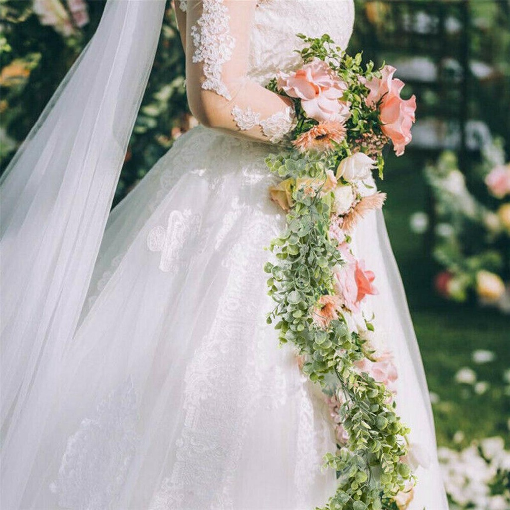 Nhánh Cây Bạch Đàn Nhân Tạo Treo Tường Trang Trí 6.3Ft