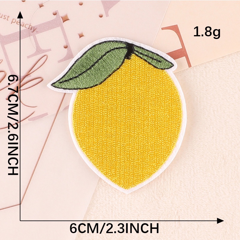 Sticker Ủi Thêu Hình Trái Cherry Hoạt Hình Dễ Thương