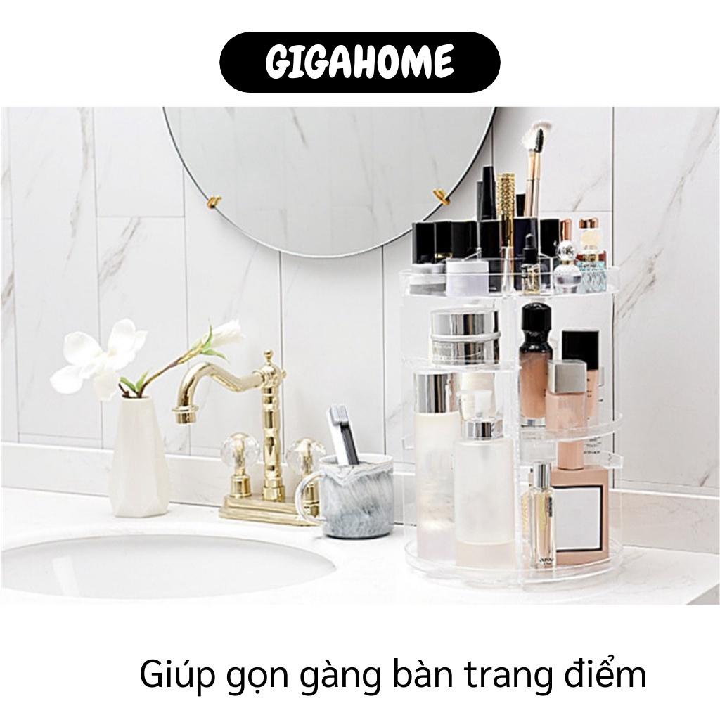 Kệ Đựng Mũ Phẩm GIGAHOME Khay Để Đồ Trang Điểm, Trang Sức Trụ Xoay 360 Độ, Nhiều Ngăn 9241