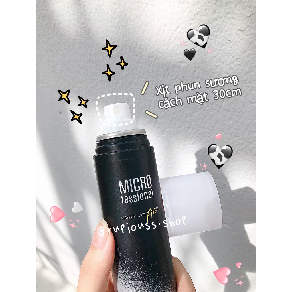Xịt khoáng giữ lớp trang điểm CLIO Micro Professional Makeup Lock Fixer 100ml | BigBuy360 - bigbuy360.vn