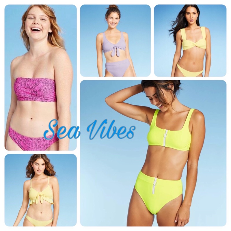 Bikini Nữ Hai Mảnh Sẵn Mút Ngực Nâng Ngực