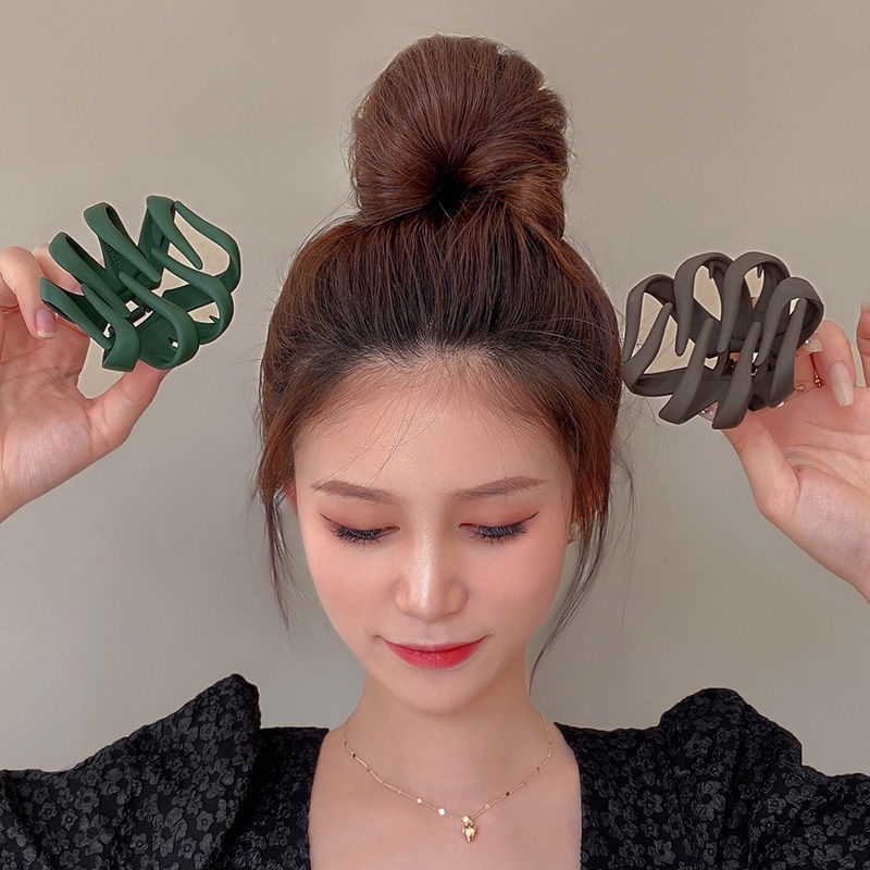 Jiashucheng Kẹp Tóc Đuôi Ngựa Cỡ Lớn Không Đường May Tiện Dụng