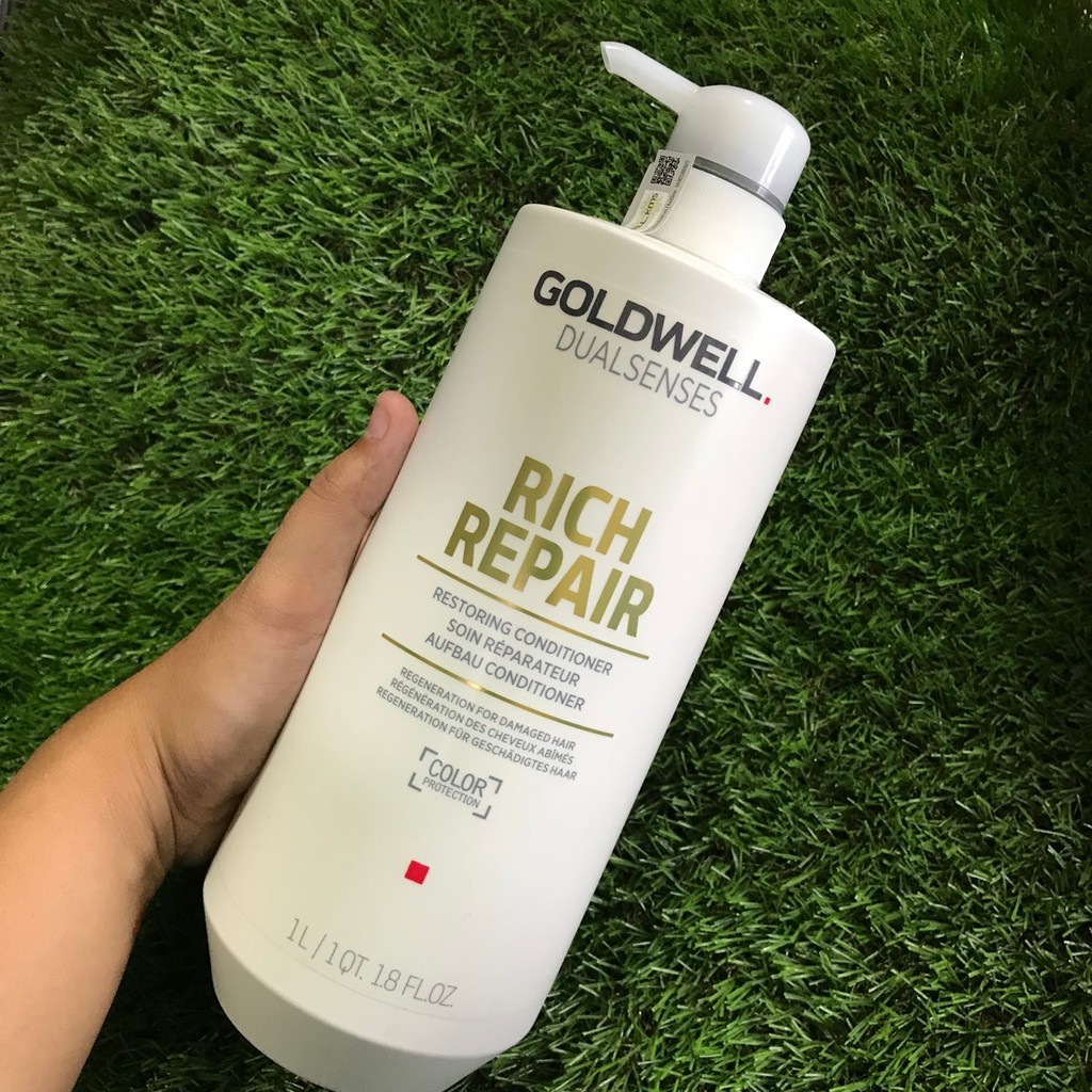 [#goldwell-đức]Dầu xả phục hồi tóc siêu mượt Goldwell Rich Repair Conditioner 1000ml