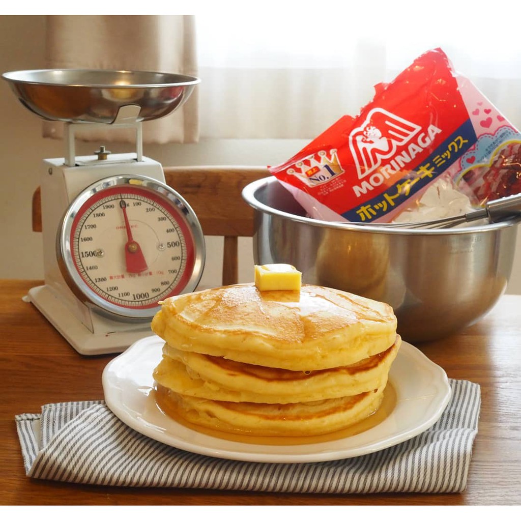 Bột làm bánh ăn dặm Pancake-Morinaga và Hotcake-Top Valu (HSD 2023)