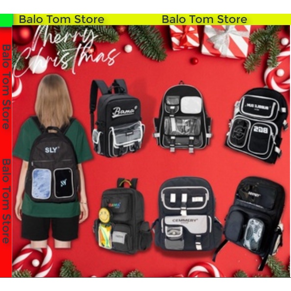 Balo cặp học sinh đi học nam nữ Basic Backpack hottrend nhiều mẫu