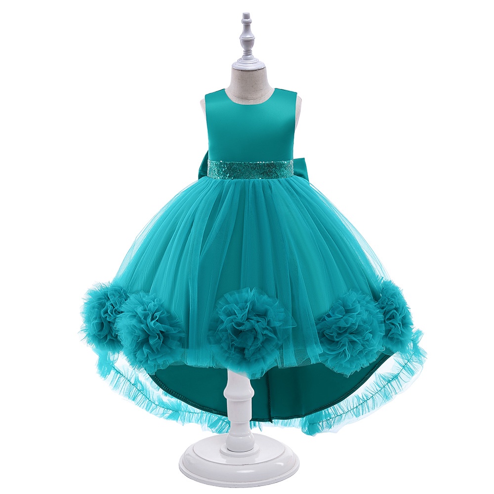 DC21 Size110-150 (13-35kg) Đầm công chúa cao cấp (Đầm voan xoè vải lụa dự tiệc đám cưới) hàng quảng châu