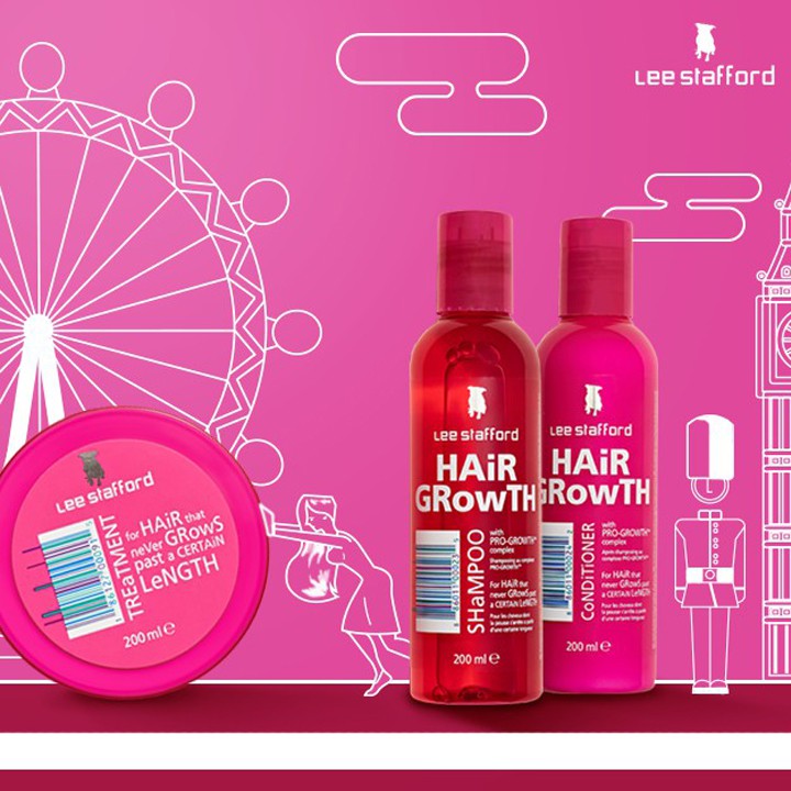 Dầu xả kích thích mọc tóc Lee stafford Hair Growth 200ml