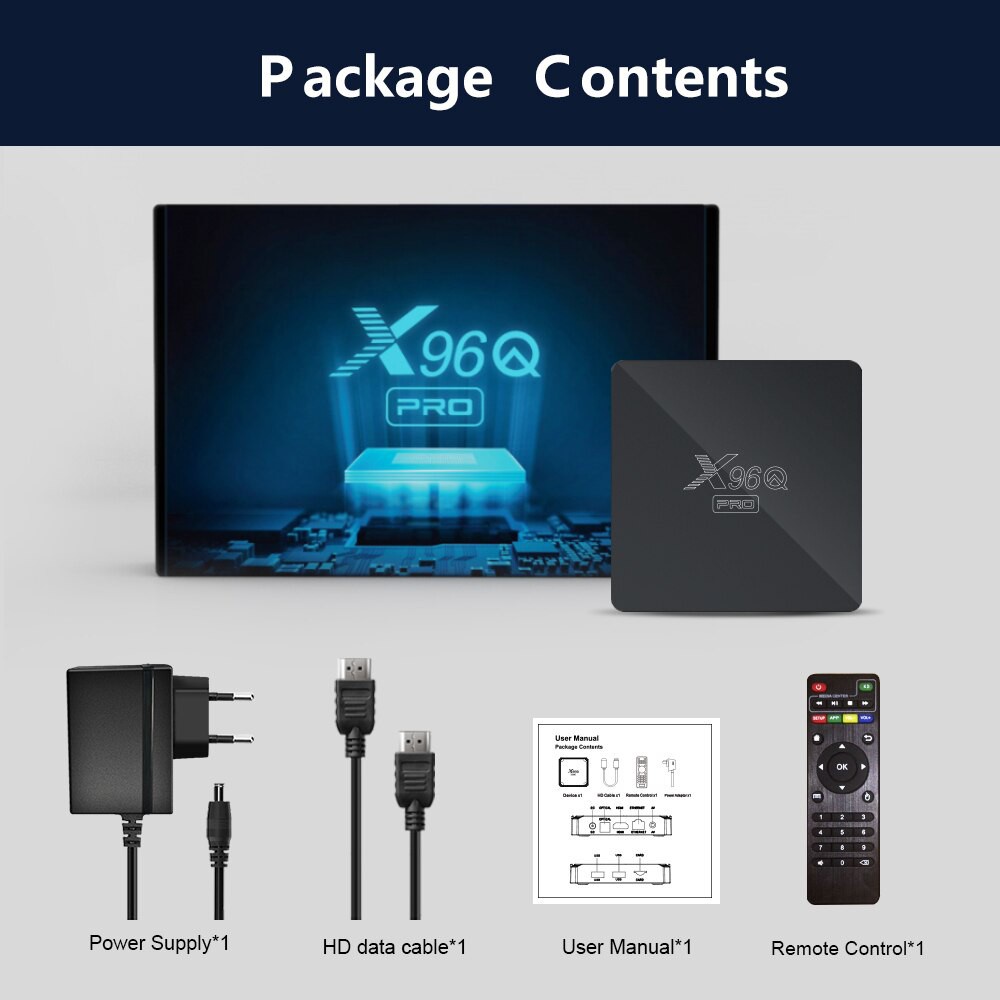 Android TV Box X96 - Amlogic S905X3, 2GB Ram, 16GB bộ nhớ trong, Android TV 9.0