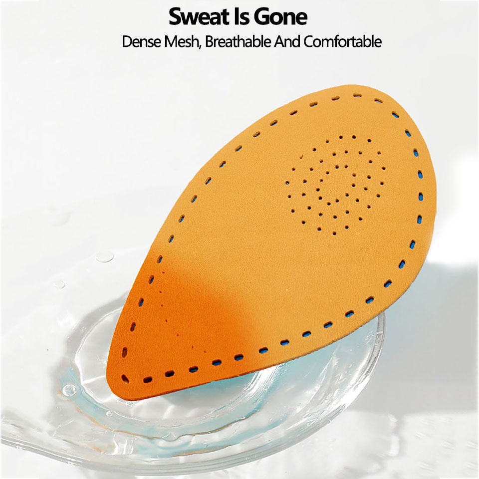 Miếng Lót Giày Cao Gót Bằng Da Bò Dày Dặn Chống Sốc Chống Trượt Giảm Đau Thoải Mái Cho Nữ