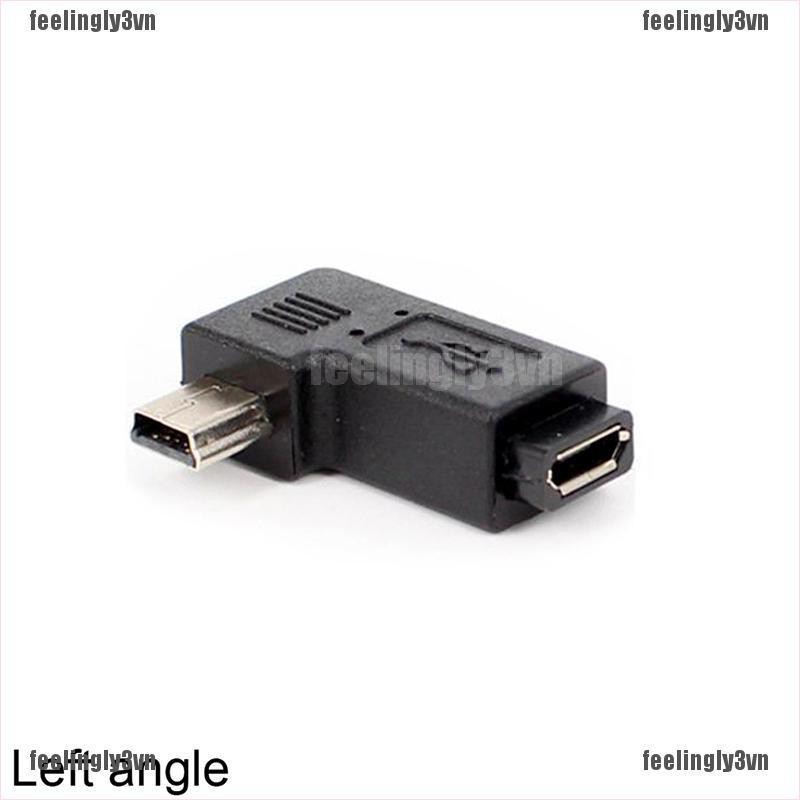 ❤ADA❤ Jack kết nối góc 90 độ đầu đực cổng Mini USB Type A đầu cái cổng Micro USB TO