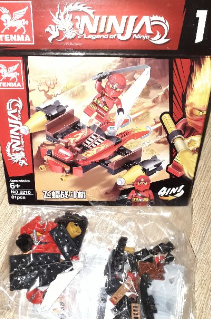 Lắp ráp 1 hộp LegoNinja Mãng xà chúa 6210 có nhiều chi tiết bằng nhựa ABS