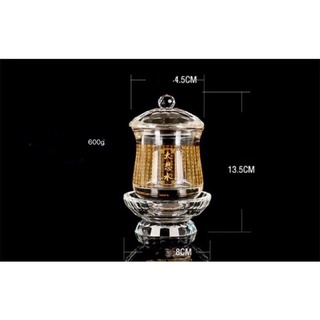 LY NƯỚC ĐẠI BI THỦY CÚNG PHẬT PHA LÊ 15 cm