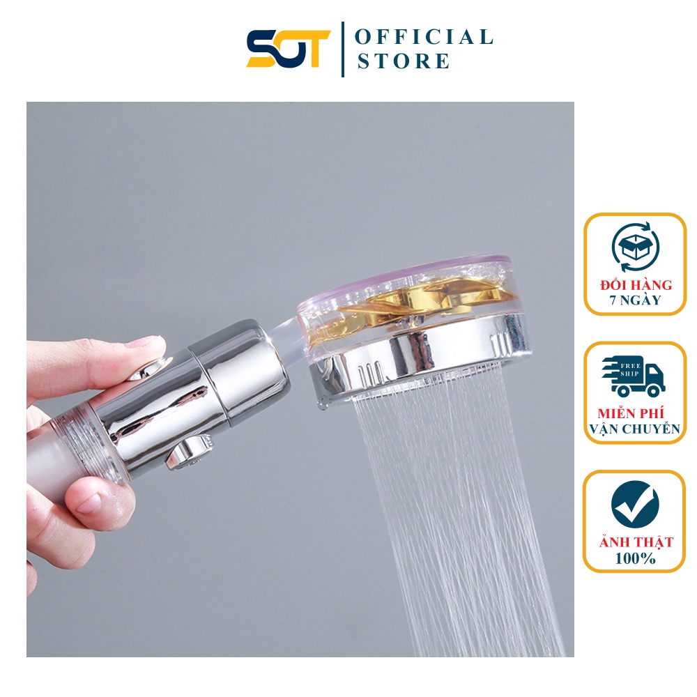 Vòi sen TĂNG ÁP, vòi sen tắm cánh quạt siêu tăng áp, Tiết kiệm nước