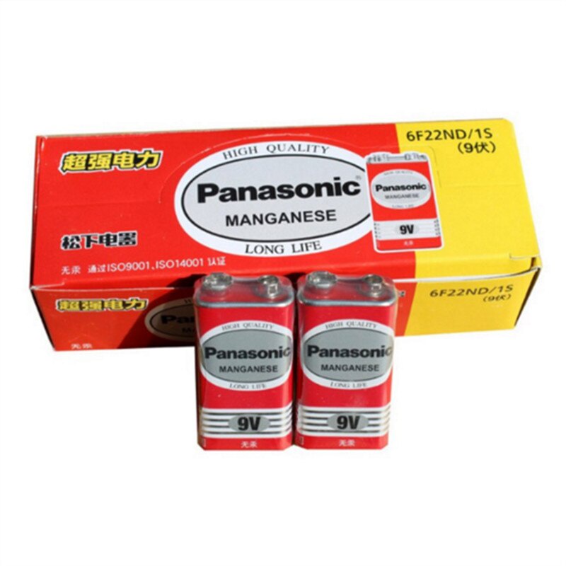 Pin Panasonic 9V Cacbon, Pin Vuông 6F22ND/1S - Điện Việt