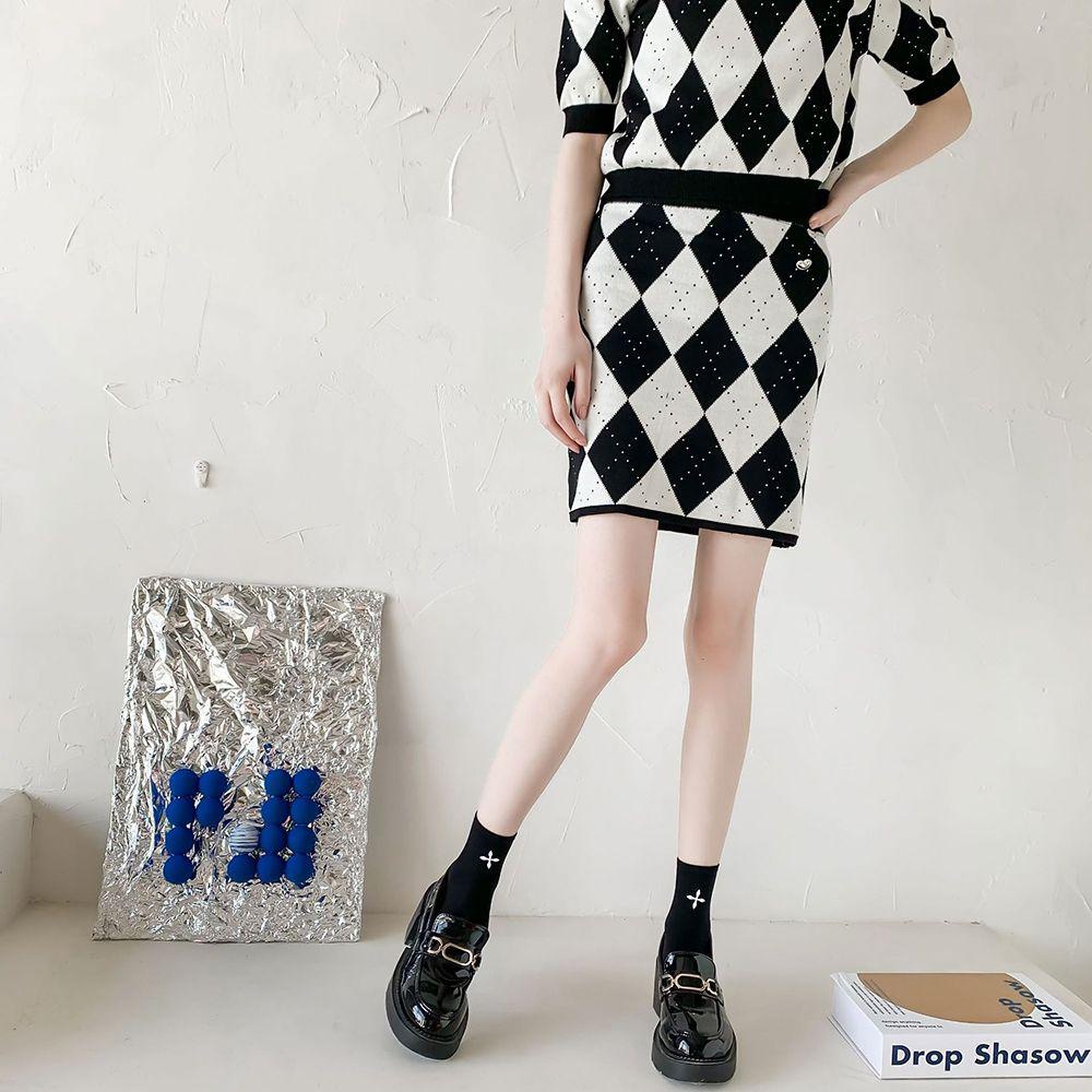 Vớ Lụa Họa Tiết Đan Chéo Phong Cách Lolita Jk1 Cho Nữ