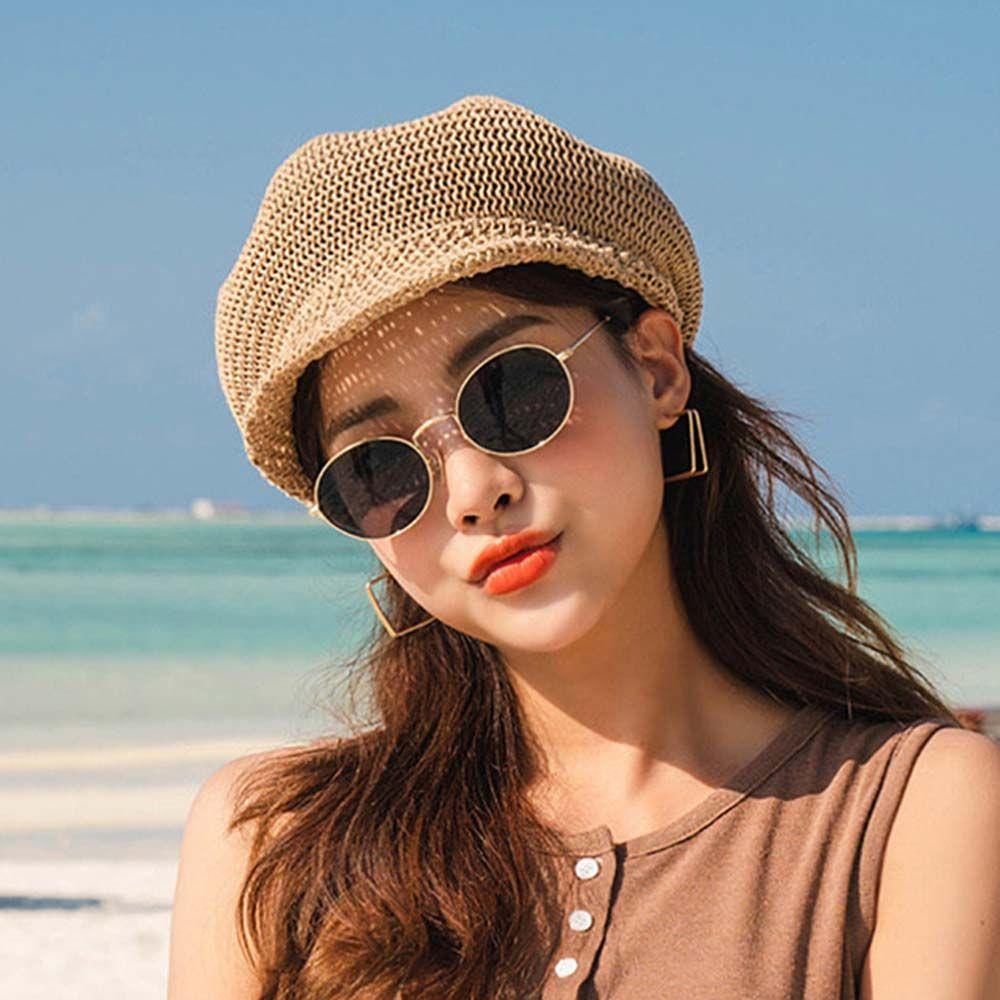 Mũ Beret Phối Lưới Màu Sắc Ngọt Ngào Thời Trang Cho Nữ