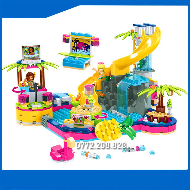 Lego Friends SX 3027 🏄 552 Mảnh Ghép 🚴 Bộ Lego Xếp Hình Biệt Thự Của Stephance & Andrea