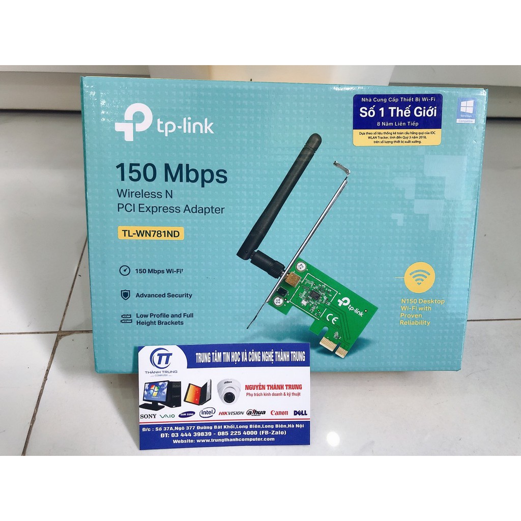 Card mạng WiFi TPLink TL-WN 781ND - Hàng Chính Hãng