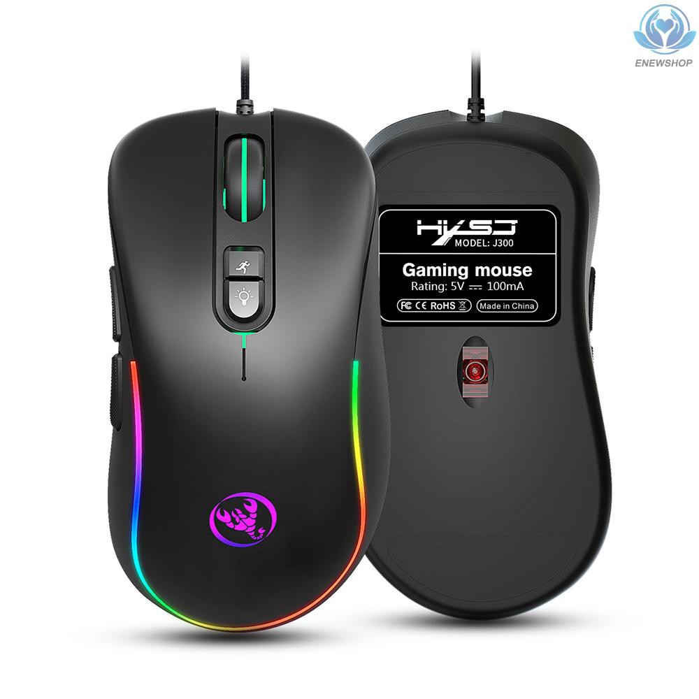 Combo Bàn Phím Và Chuột Chơi Game Hxsj J300 + V100 Rgb Có Đèn Rgb + Đèn Một Tay Điều Chỉnh Được