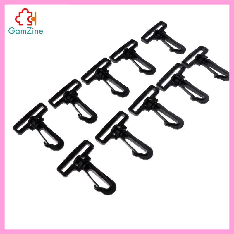 Set 10 Móc Càng Cua Bằng Nhựa Xoay Cho Dây Nịt Túi Xách