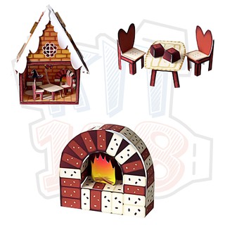 Mô hình giấy Kiến trúc Nhà Búp Bê Bánh Kẹo