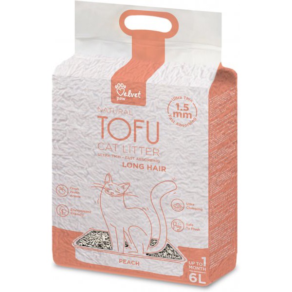 Cát Vệ Sinh Cát Đậu Phụ Tofu Cat Litter Tiger Pet Velvet Cho Mèo Túi 6L - Titipets