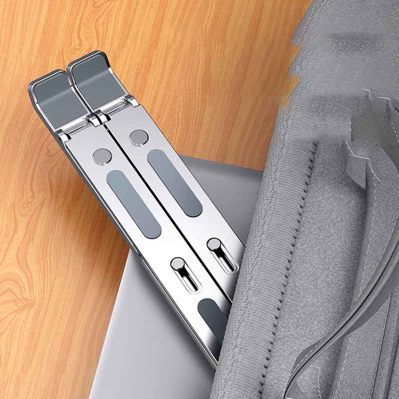 Giá đỡ Laptop, Ultrabook chất liệu bằng nhôm nguyên khối điều chỉnh độ cao,đế tản nhiệt kê laptop nhôm